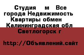 Студия 20 м - Все города Недвижимость » Квартиры обмен   . Калининградская обл.,Светлогорск г.